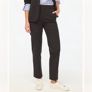 J. Crew Petite Kallie Straight-leg Black Pant